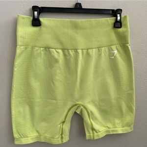 Womens Gym shark Neon Green Shorts